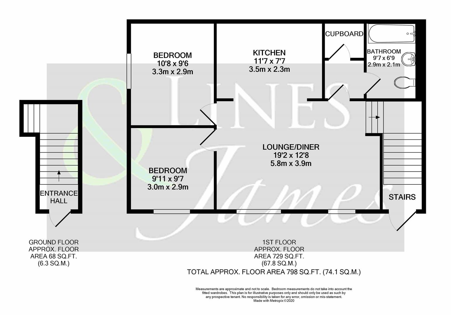 Floorplan for Oak Tree Way, Horsham